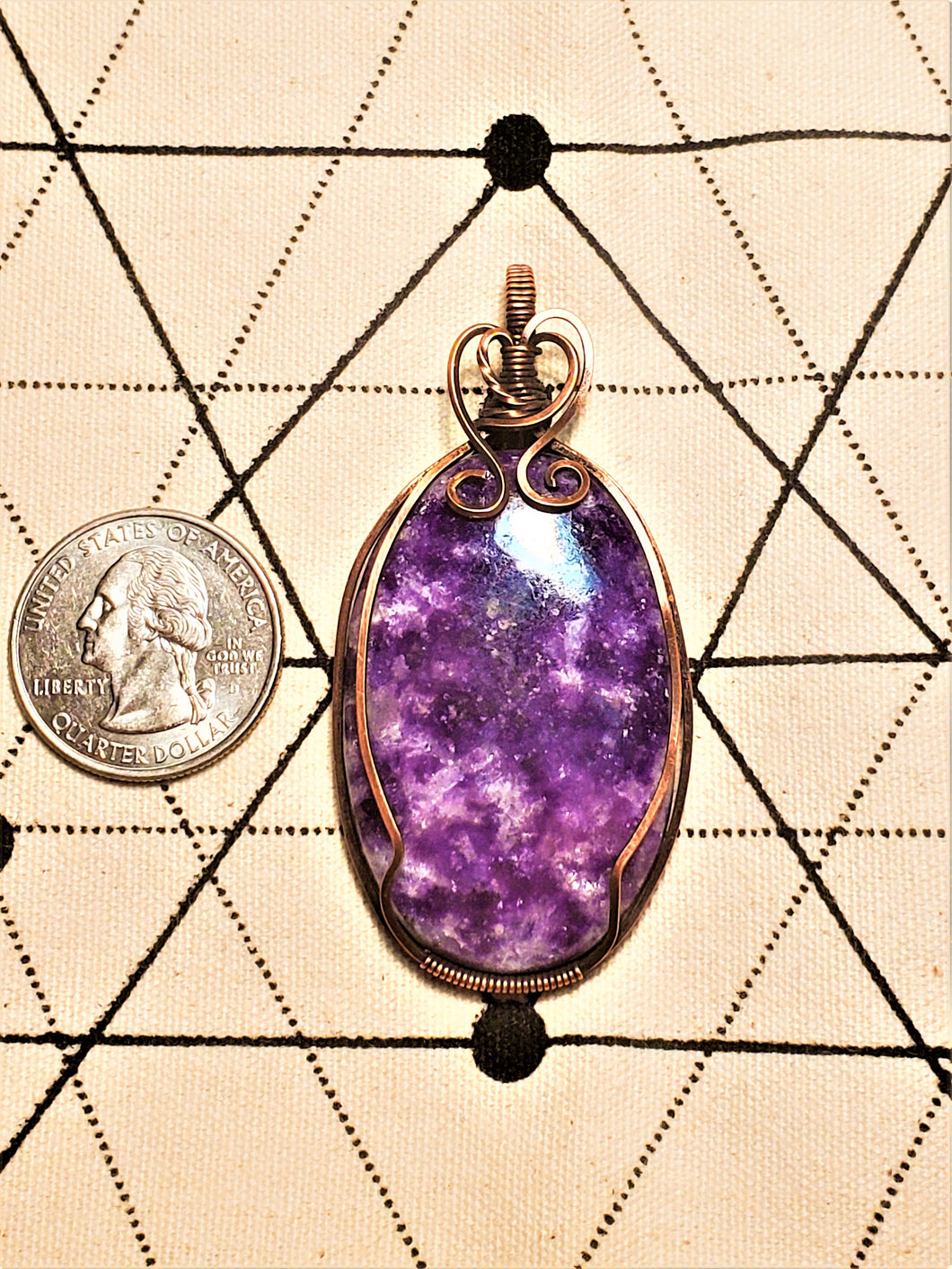 Wire Wrapped Lepidolite