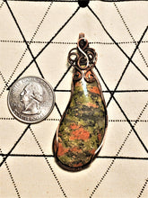 Load image into Gallery viewer, Wire Wrapped Unakite
