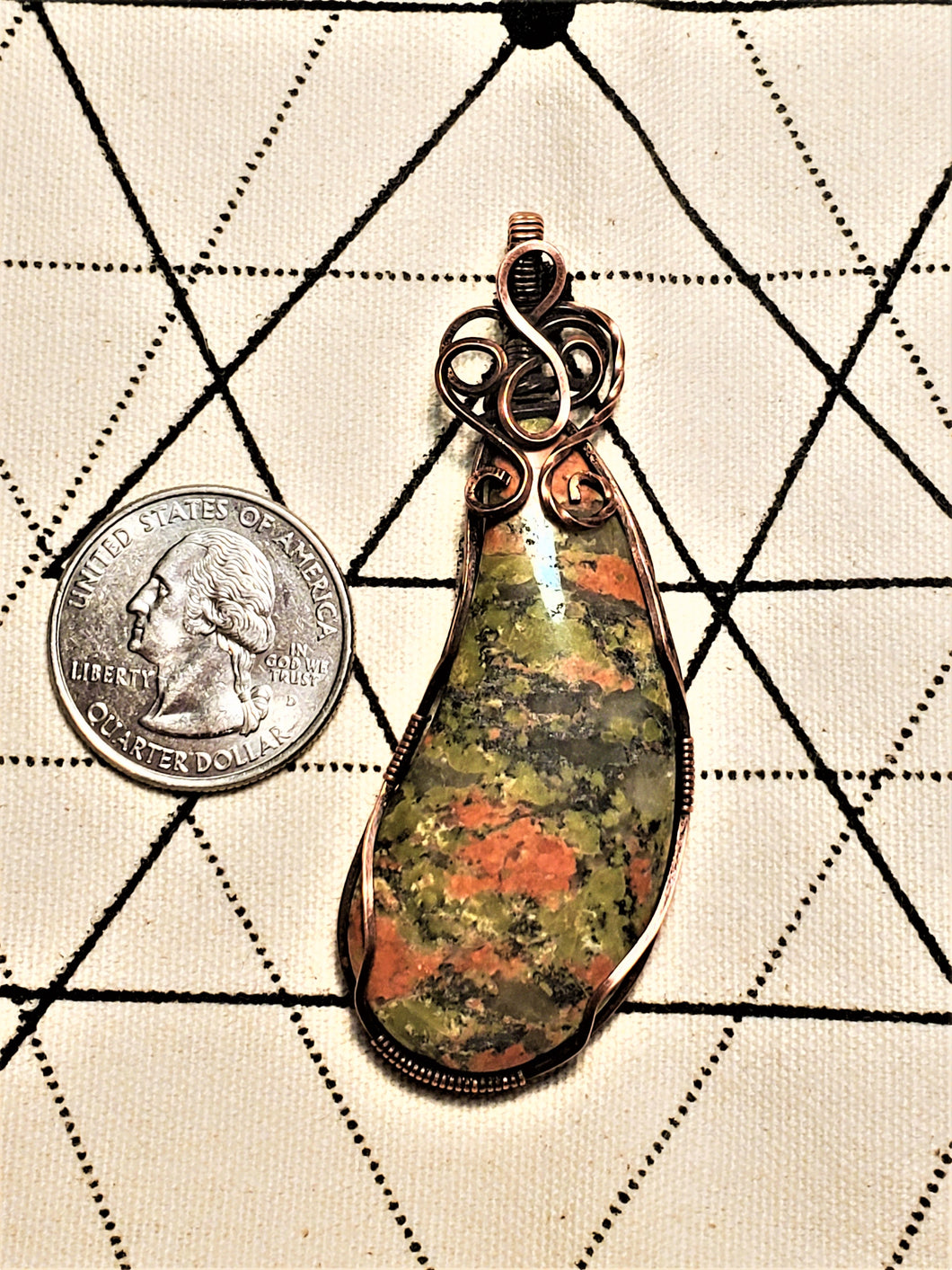 Wire Wrapped Unakite