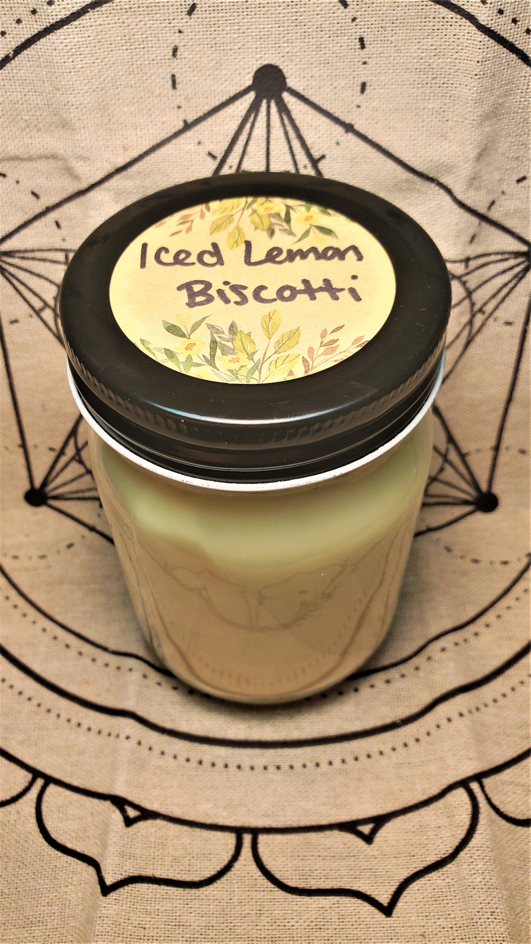 Iced Lemon Biscotti Soy Wax Candle 12 oz.