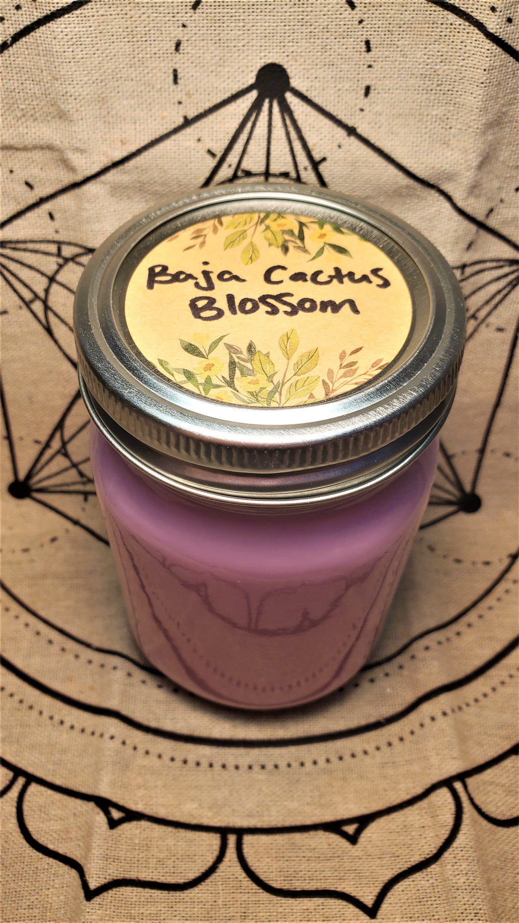 Baja Cactus Blossom Soy Wax Candle 12 oz.