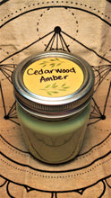 Load image into Gallery viewer, Cedarwood Amber Soy Wax Candle 12 oz.
